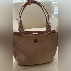 Tory Burch large pink tote